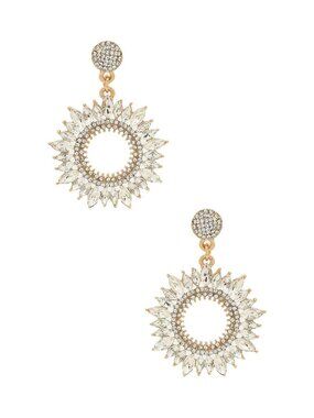SHASHI Solar Earrings in Gold AS-IS
